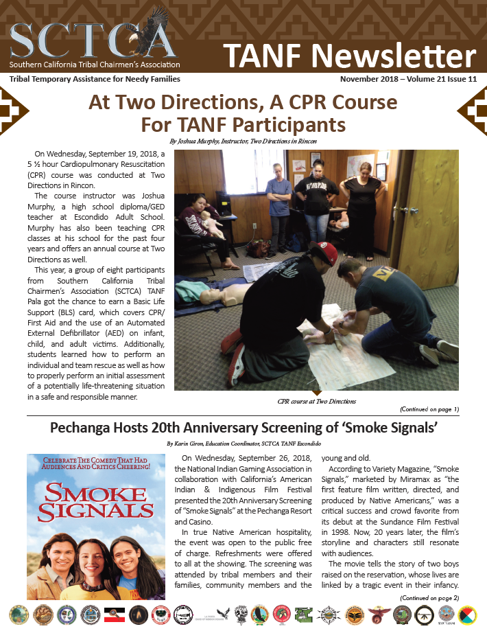 November 2018 Sctca Tanf Newsletter Sctca